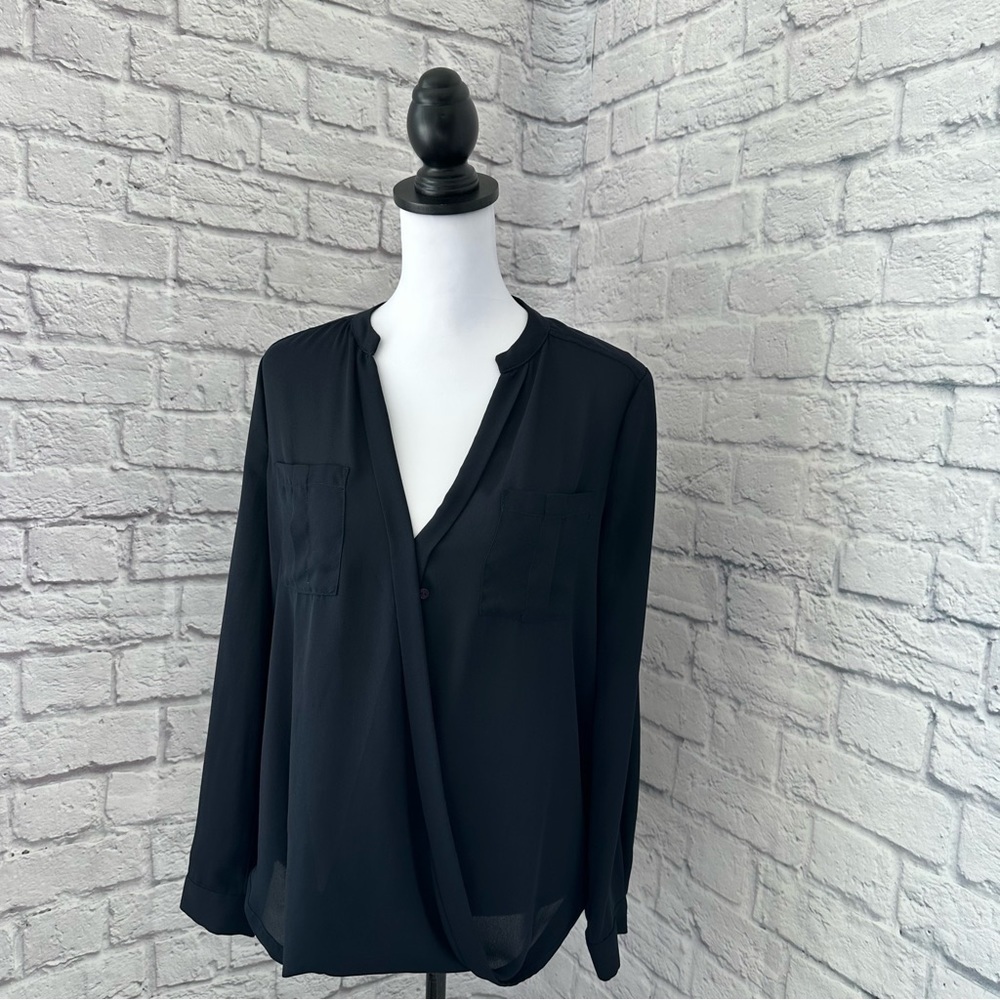 Maeve woman’s sheer long sleeve top